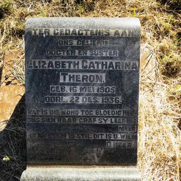 THERON Elizabeth Catharina 1905-1936