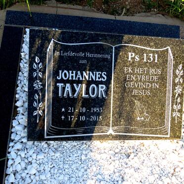 TAYLOR Johannes 1953-2015