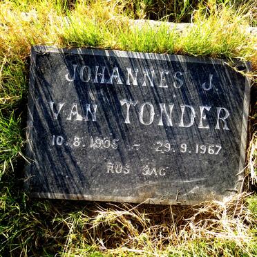 TONDER Johannes J., van 1905-1967