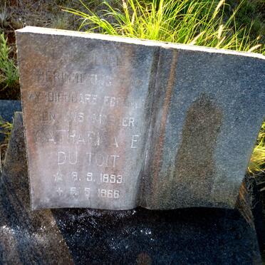 TOIT Catharina E., du 1893-1966