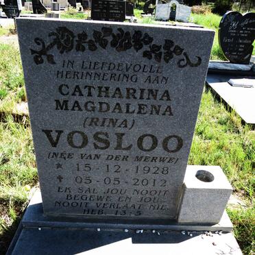 VOSLOO Catharina Magdalena nee VAN DER MERWE 1928-2012