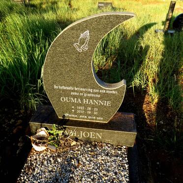 VILJOEN Hannie 1935-2010