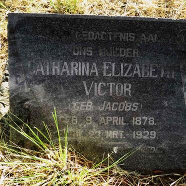 VICTOR Catharina Elizabeth nee JACOBS 1878-1929