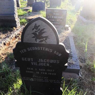 VILJOEN Gert Jacobus 1927-1943