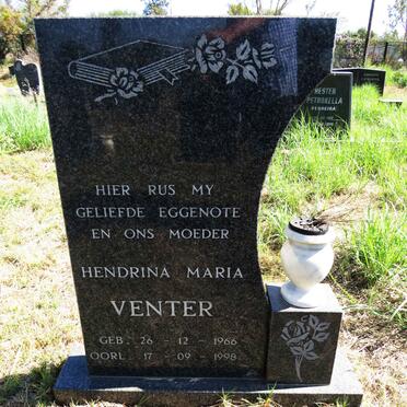 VENTER Hendrina Maria 1966-1998