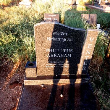VENTER Phillupus Abraham 1973-2002