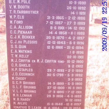 5. Names on Memorial Stone #1.