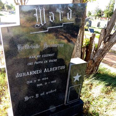 WARD Johannes Albertus 1934-1968