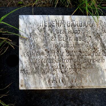 WYK Helena Barbara, van nee HUGO 1899-1992