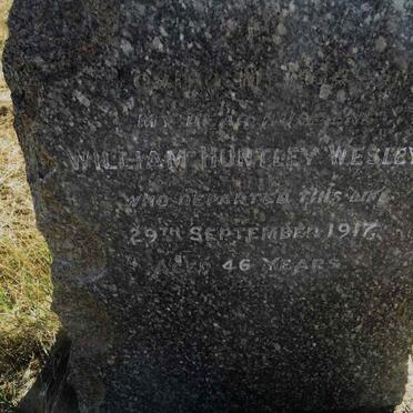 WESLEY William Huntley -1917