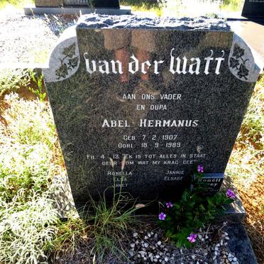 WATT Abel Hermanus, van der 1907-1989 :: CAREY Ronell -2012_1