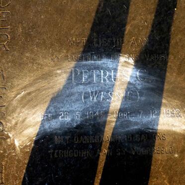 WESTHUIZEN Petrus C., van der 1946-1993_2
