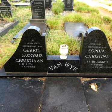 WYK Gerrit Jacobus Christiaan 1911-1988 & Sophia Christina DE LANGE 1917-2005