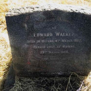 WALKER Edward 1882-1948