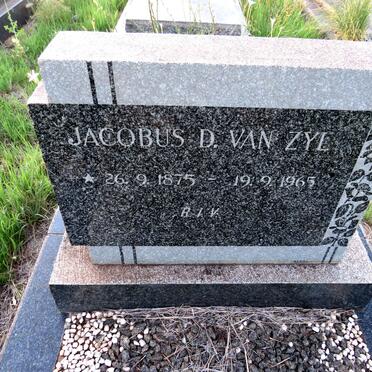 ZYL Jacobus D., van 1875-1965