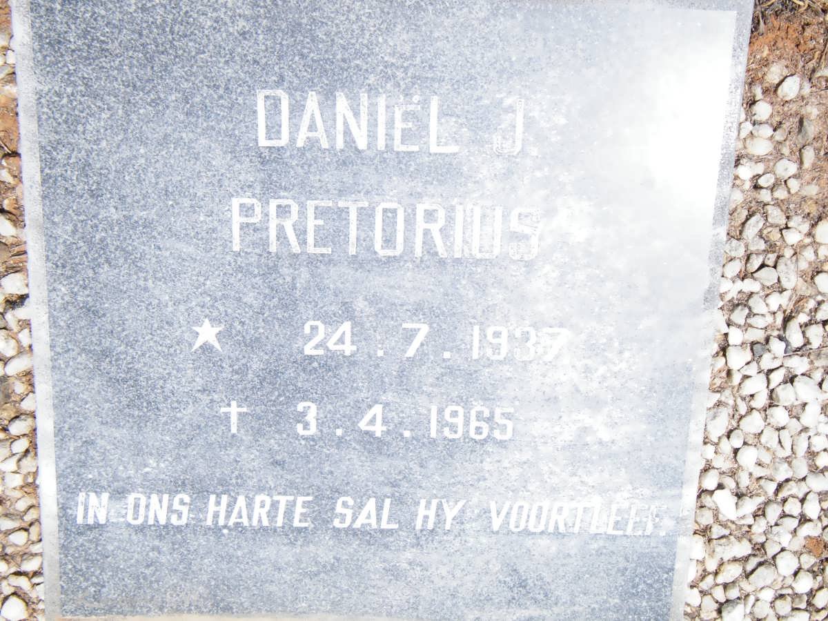 PRETORIUS Daniël J. 1937-1965