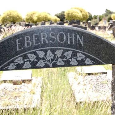 EBERSOHN Anna S.E. née OBERHOLZER 1909-1955