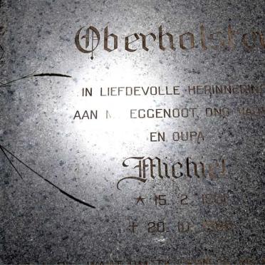 OBERHOLSTER Michiel 1931-1988