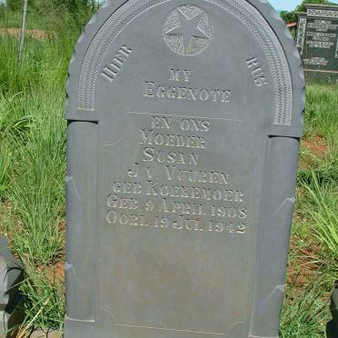 VUUREN Susan, J.v. nee KOEKEMOER 1908-1942