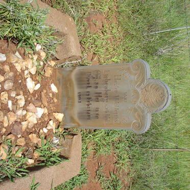 LIEBENBERG Hester Wellemina nee KOTZE 1870-1903