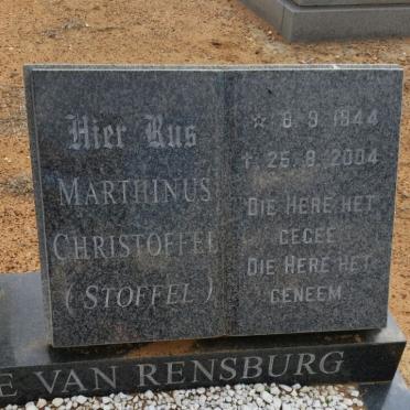 RENSBURG, van Marthinus Christoffel 1944-2004