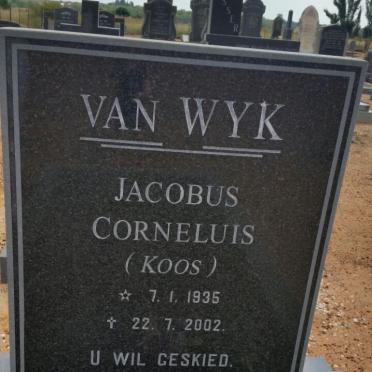WYK Jacobus Cornelius, van 1935-2002