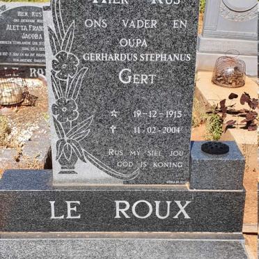 ROUX Gerhardus Stephanus, le 1915-2004