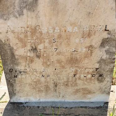 KRIEL Alida Susanna 1857-1916