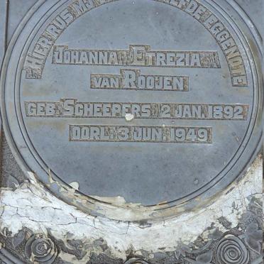 ROOIJEN Johanna Etrezia, van nee SCHEEPERS 1892-1949 