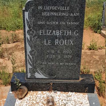 ROUX Elizabeth G., le 1900-1979
