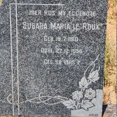 ROUX Susara Maria, le 1910-1956