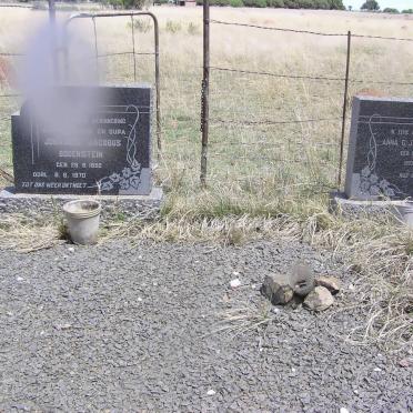 North West, VRYBURG district, Broedersput, Wonderfontein, farm cemetery