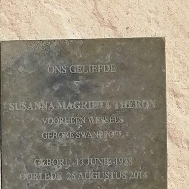 THERON Susanna Magriete voorheen WESSELS nee SWANEPOEL 1938-2014