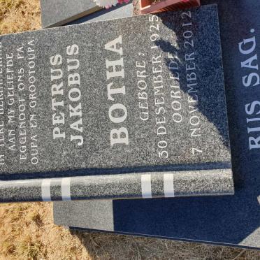 BOTHA Petrus Jakobus 1925-2012