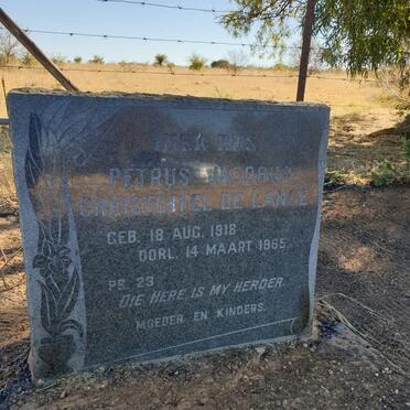 LANGE Petrus Jacobus Christoffel, de 1918-1965