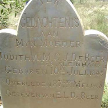 BEER Judith A.M.C.J., de nee KLEINHANS 1845-1905