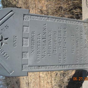 JORDAAN Cornelia Maria Emma nee BESTER 1863-1944