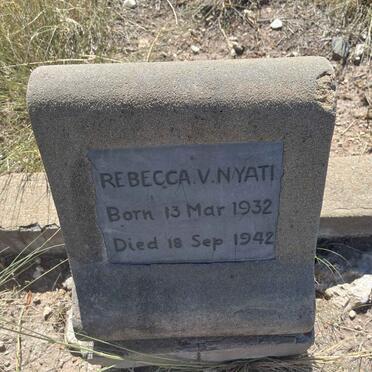 NYATI Rebecca V. 1932-1942