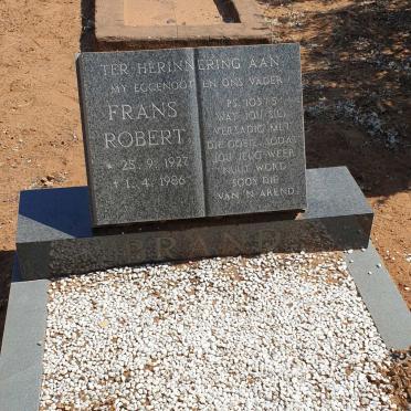 BRAND Frans Robert 1927-1986