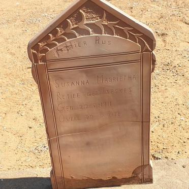 RETIEF Susanna Magrietha nee GESKES 1911-1938