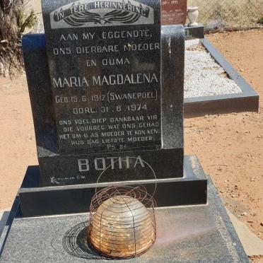 BOTHA Maria Magdalena nee SWANEPOEL 1917-1974