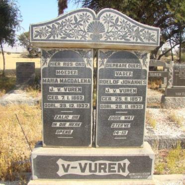 VUREN Roelof Johannes, J.v. 1857-1933 &amp; Maria Magdalena 1862-1932