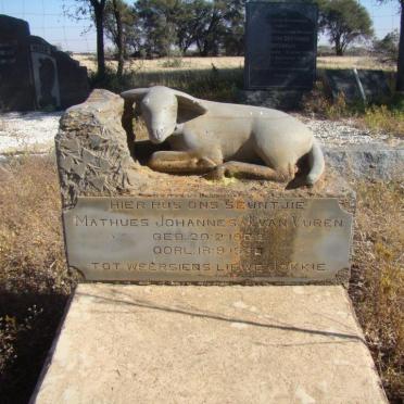 VUREN Matheus Johannes, J. van 1932 -1934