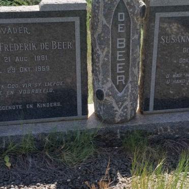 BEER Jacobus Frederik, de 1881-1959 &amp; Susanna Maria 1889-1978