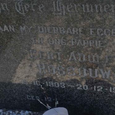 ROSSOUW Gert Adolf 1903-1972