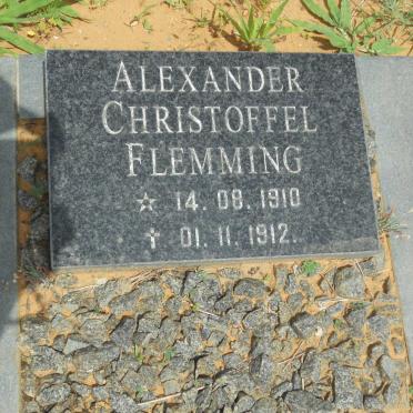 FLEMING Alexander Christoffel 1910-1912