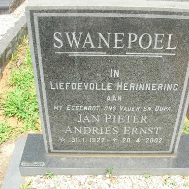 SWANEPOEL Jan Pieter Andries Ernst 1922-2002