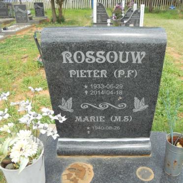 ROSSOUW P.F. 1933-2014 &amp; Marie S. 1940-