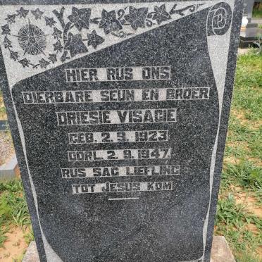 VISAGIE Driesie 1923-1947