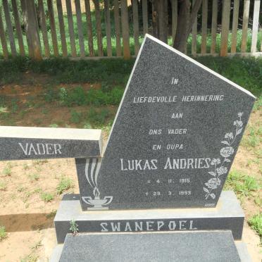 SWANEPOEL Lukas Andries 1915-1993 &amp; Lydia M. SWANEPOEL 1920-1983